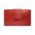 Mancini Leather Goods | Casablanca Collection RFID Secure Ladies Medium Clutch Wallet, 颜色Red