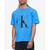 商品Calvin Klein | Men's Monogram Logo Graphic T-Shirt颜色Palace Blue