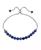 颜色: Sodalite, Macy's | Genuine Stone Bead Adjustable Bracelet in Silver Plate