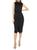 ALEXIA ADMOR | Fara Tie-Waist Sheath Dress, 颜色BLACK