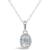 颜色: Moonstone, Macy's | Gemstone and Diamond Accent Pendant Necklace in Sterling Silver