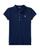 颜色: Refined Navy, Ralph Lauren | 大童Girls' Mesh Polo Knit Top - Big Kid