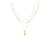 color Black Mix, Chan Luu | Pre-Layered Enamel Bead Necklace with Charm