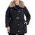 商品Michael Kors | Women's Plus Size Belted Faux-Fur-Collar Down Puffer Coat, Created for Macy's颜色Black