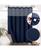 颜色: Navy blue, Awesome Home | Cotton Blend Soft Waffle Weave Shower Curtain with Snap in Liner, 72"X72"