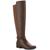 商品Style & Co | Style & Co. Womens Kimmball Faux Leather Stretch Over-The-Knee Boots颜色Dark Brown