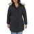 color Black, Vince Camuto | Vince Camuto Womens Petites Warm Midi Parka Coat
