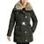 商品第3个颜色Dark Moss, Michael Kors | Women's Faux-Fur-Collar Hooded Down Puffer Coat, Created for Macy's