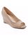 颜色: Medium Natural Patent, Easy Spirit | Women's Coleen Open-Toe Slip-On Dress Wedges