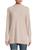 商品Saks Fifth Avenue | Ribbed Trim Mockneck Cashmere Sweater颜色SAND