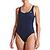 color Midnight Navy, NIKE | Nike Women's Essential U-Back One Piece Swimsuit
