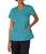 color Teal Blue, DICKIES | Women's EDS Signature V-Neck Top with Multiple Patch Pockets Jr