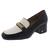 color Black/Ivory Leather, Sam Edelman | Sam Edelman Womens Flo Leather Sip On Loafer Heels