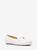 商品Michael Kors | Juliette Crocodile Embossed Faux Leather Loafer颜色OPTIC WHITE