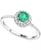 颜色: Emerald, Macy's | Sapphire (5/8 ct. t.w.) & Diamond (1/5 ct. t.w.) Halo Ring in 14k White Gold (Also in Emerald & Ruby)