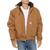 颜色: Carhartt Brown, Carhartt | 男士 103940 Firm Duck Active 绗缝夹克 - 保暖，法兰绒衬里