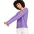 Charter Club | Women's 100% Cashmere Cable-Knit-Sleeve Sweater, Created for Macy's, 颜色Lavender Tulip