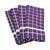 商品第4个颜色Purple, Design Imports | Solid Windowpane Terry Dishtowel, Set of 4