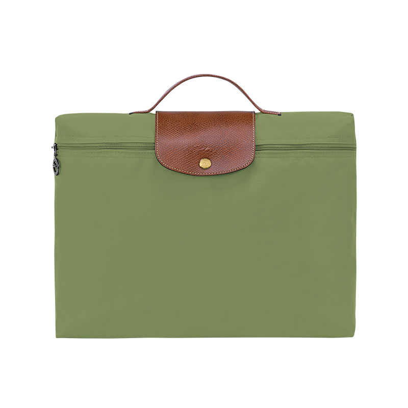 颜色: 绿色, Longchamp | 珑骧 LE PLIAGE男士小号再生帆布公文包（3色可选）