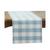 颜色: Blue, Saro Lifestyle | Buffalo Plaid Cotton Blend Table Runner, 72" x 16"