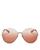 color Gold/Orange, Chloé | Women's Round Sunglasses, 61mm