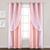 颜色: pink, Lush Decor | Star Sheer Insulated Grommet Blackout Curtain Panel Set