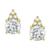 商品第14个颜色White Topaz/Yellow Gold, Macy's | Gemstone & Diamond Accent Stud Earrings