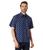 Lacoste | Short Sleeve Relaxed Fit Button-Down Shirt, 颜色Navy Blue/Ethereal