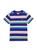 商品Lacoste | Little Boy's & Boy's Striped Crewneck T-Shirt颜色BLUE STRIPE