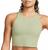 颜色: Oil Green, NIKE | Nike Women's Yoga Dri-FIT Luxe Cropped Tank Top