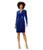 商品Calvin Klein | Velvet Long Sleeve Belted Dress颜色Sapphire