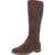 商品第3个颜色Dark Brown Smooth, Style & Co | Style & Co. Womens Olliee Faux Leather Tall Knee-High Boots