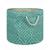 商品第1个颜色Turquoise, Design Imports | Design Import Storage Bin Stained Glass, Round