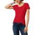 商品Tommy Hilfiger | Tommy Hilfiger Womens Crew Neck Short Sleeves T-Shirt颜色Scarlet
