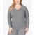 颜色: Charcoal, Cuddl Duds | Plus Size Softwear with Stretch V-Neck Top