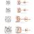 商品第3个颜色Rose Gold Over Sterling Silver, Giani Bernini | Cubic Zirconia Stud Set in 18k Gold over Sterling Silver