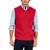 商品Club Room | Men's Cable-Knit Cotton Sweater Vest, Created for Macy's颜色Anthem Red