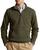 商品第2个颜色Alpine Heather, Ralph Lauren | Cotton Blend Double Knit Mesh Quarter Zip Mock Neck Sweatshirt