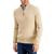 Club Room | Men's Cable Knit Quarter-Zip Cotton Sweater, Created for Macy's, 颜色Toast Heather