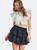 color Black, LOVESHACKFANCY | Ruffle Mini Skirt