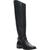 颜色: Black Silky Leather, Vince Camuto | Vince Camuto Womens Ovarlym  Leather Knee-High Boots