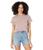 color Vintage Petal, Madewell | Whisper Cotton Rib Crew Neck Tee