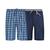 颜色: Blue Plaid/Bright Navy, Hanes | Men's Big and Tall Knit Jam, 2 Pack