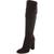 color Deep Brown, Sam Edelman | Circus by Sam Edelman Womens CLAIRMONT Block Heel Pull On Knee-High Boots