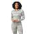 商品SmartWool | Smartwool Women's Classic Thermal Merino Base Layer Pattern 1/4 Zip Top颜色Light Grey Mountain Scape