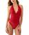 颜色: Savvy Red, Wacoal | b.tempt'd'by Wacoal Women's Ciao Bella Lingerie Halter Bodysuit 936144