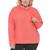商品Calvin Klein | Plus Size Logo Cotton Hooded Sweatshirt颜色Diva Pink/black
