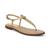 Sam Edelman | Gigi Signet T-Strap Flat Sandals, 颜色Almond Patent