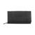 Mancini Leather Goods | Women's Pebbled Collection RFID Secure Mini Clutch Wallet, 颜色Black