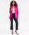 颜色: Bright Fuchsia, INC International | Women's Menswear Blazer, Created for Macy's